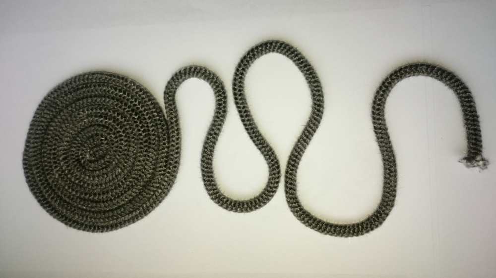 Bild 1 von Universal Ofendichtung, rund & schwarz (nach Größe)  / (Durchmesser) Ø 12 mm / (Länge) 1 Meter