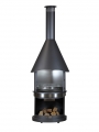 Bild 9 von Firestar DN 800 Swing Grillkamin/Gartenkamin  / (Farbe) dunkelgrau