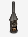 Bild 3 von Firestar Grillkamin/Gartenkamin DN 700 Swing Glas 3. Generation | inkl.  Grillrost &Fettschutzpfanne