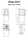 Bild 2 von Globe Fire Pluto Beistellherd 5 kW