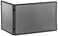 Kleining Funkenschutzgitter, 2-flügelig, schwarz, BxH 450/750 mm/mm x 500 mm (1 Stück)