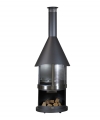 Bild 7 von Firestar DN 800 Swing Grillkamin/Gartenkamin  / (Farbe) dunkelgrau
