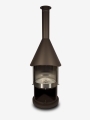 Bild 1 von Grillkamin Firestar DN 800 Swing GLAS 3. Generation inkl. Grillrost und Fettschutzpfanne