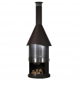 Bild 1 von Firestar DN 800 Swing Grillkamin/Gartenkamin  / (Farbe) braun-metallic